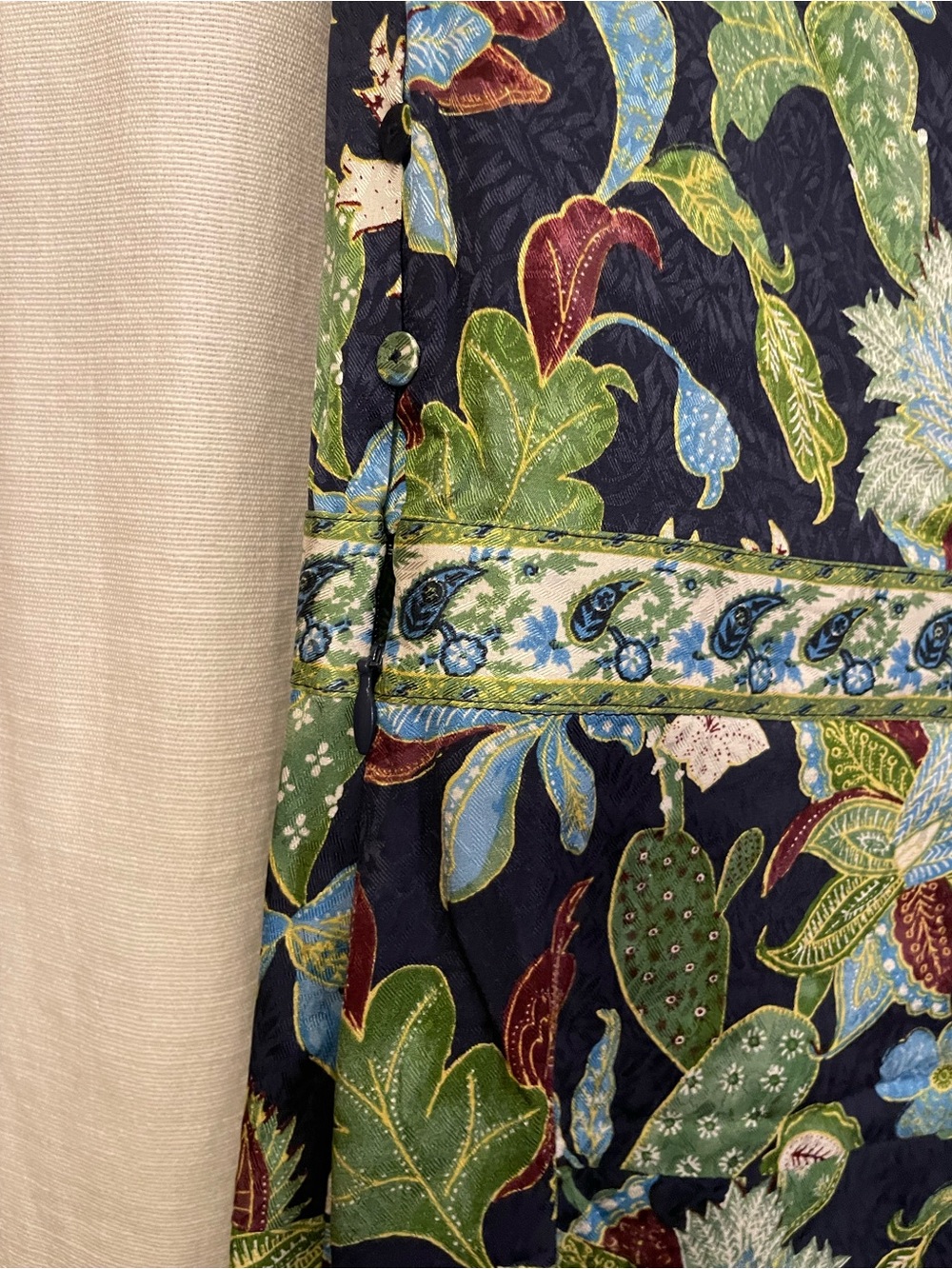 Tory Burch Garden Wisteria Floral Print Silk Dress Size 8 - Picture 8 of 8